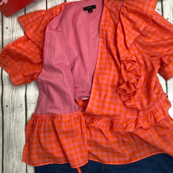 J. Crew Wrap Peplum Blouse - Picture 11 of 13